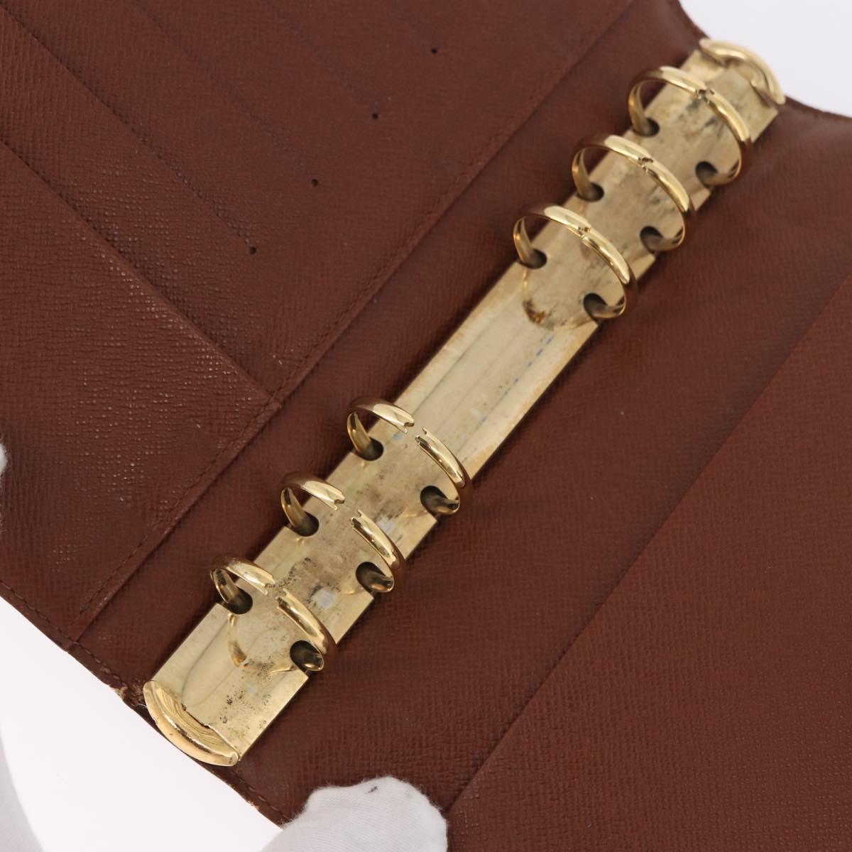 LOUIS VUITTON Monogram Agenda MM Day Planner Cover R20105 LV Auth 189519
