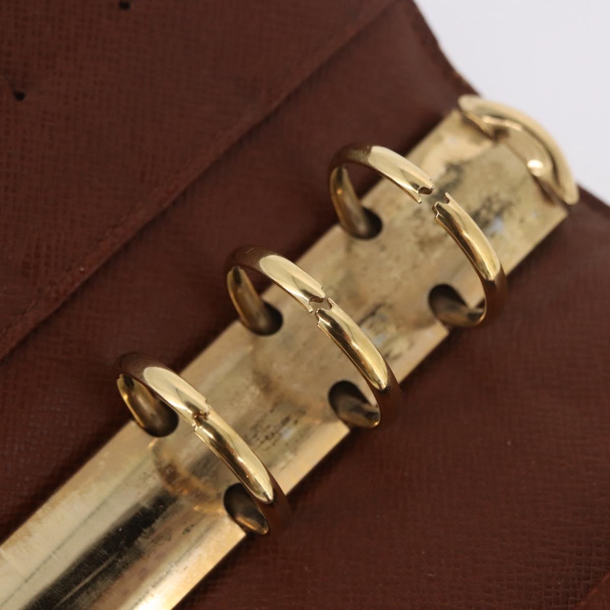 LOUIS VUITTON Monogram Agenda MM Day Planner Cover R20105 LV Auth 189519