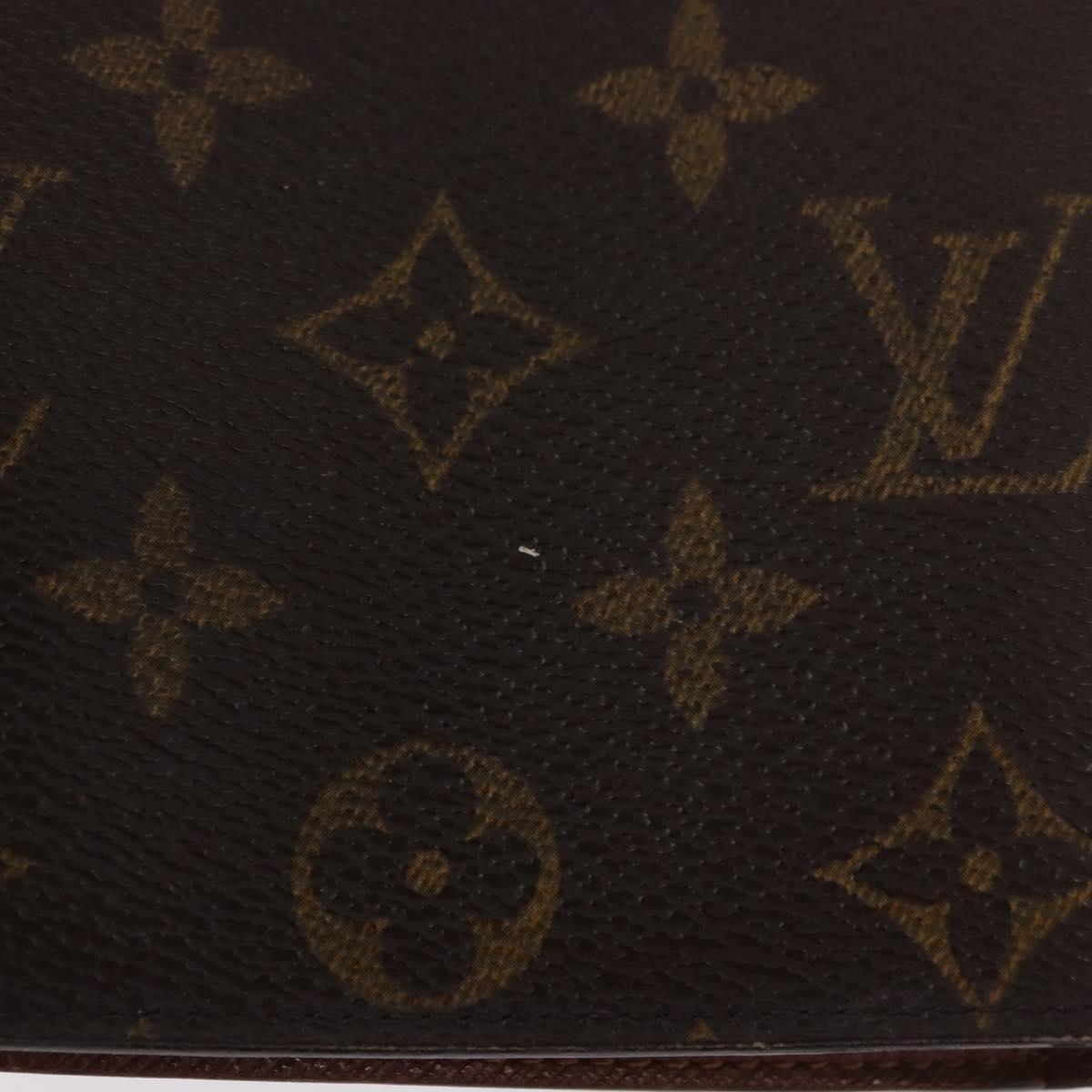 LOUIS VUITTON Monogram Agenda MM Day Planner Cover R20105 LV Auth 189519