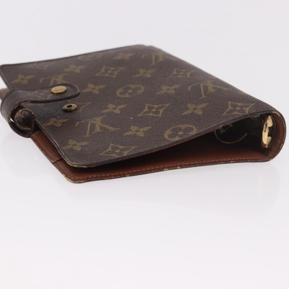 LOUIS VUITTON Monogram Agenda MM Day Planner Cover R20105 LV Auth 189519