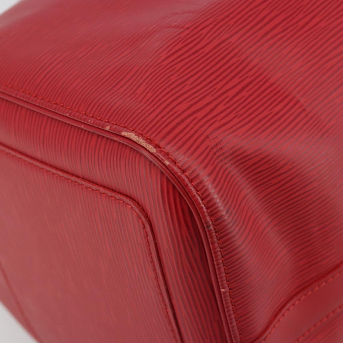 LOUIS VUITTON Epi Keepall 45 Boston Bag Red M42977 LV Auth 189520A