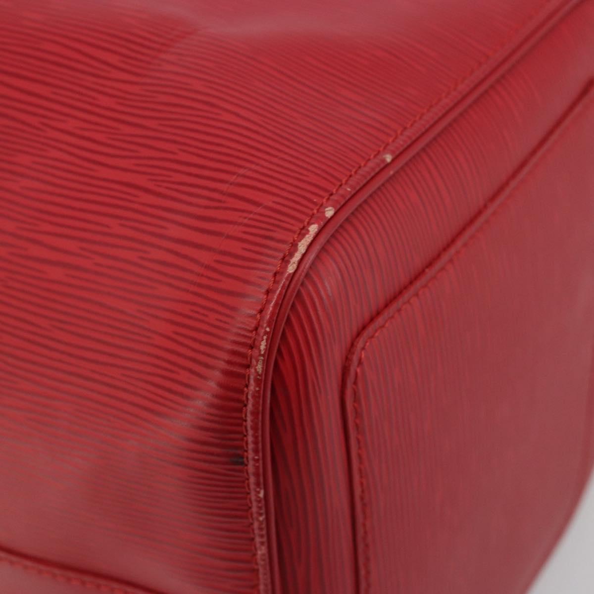 LOUIS VUITTON Epi Keepall 45 Boston Bag Red M42977 LV Auth 189520A