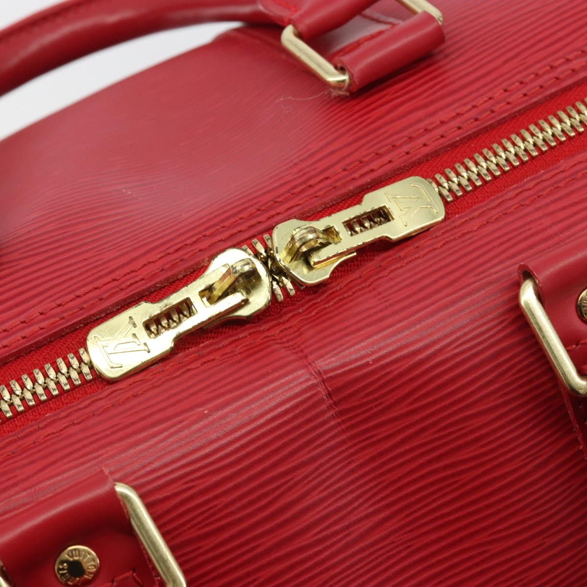 LOUIS VUITTON Epi Keepall 45 Boston Bag Red M42977 LV Auth 189520A