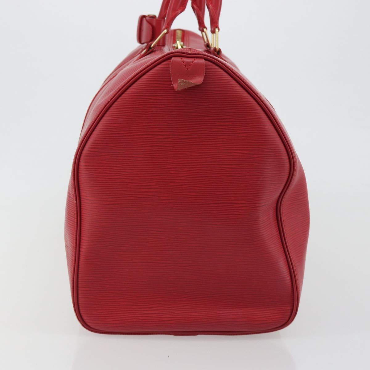 LOUIS VUITTON Epi Keepall 45 Boston Bag Red M42977 LV Auth 189520A