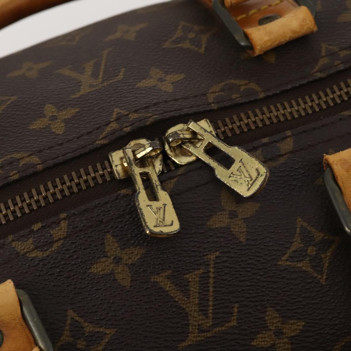 LOUIS VUITTON Monogram Keepall 55 Boston Bag M41424 LV Auth 189522