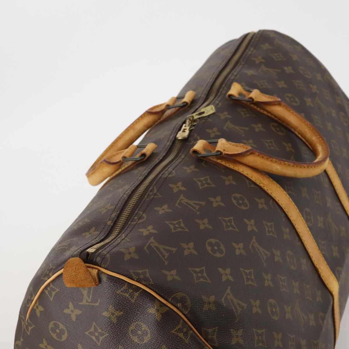 LOUIS VUITTON Monogram Keepall 55 Boston Bag M41424 LV Auth 189522