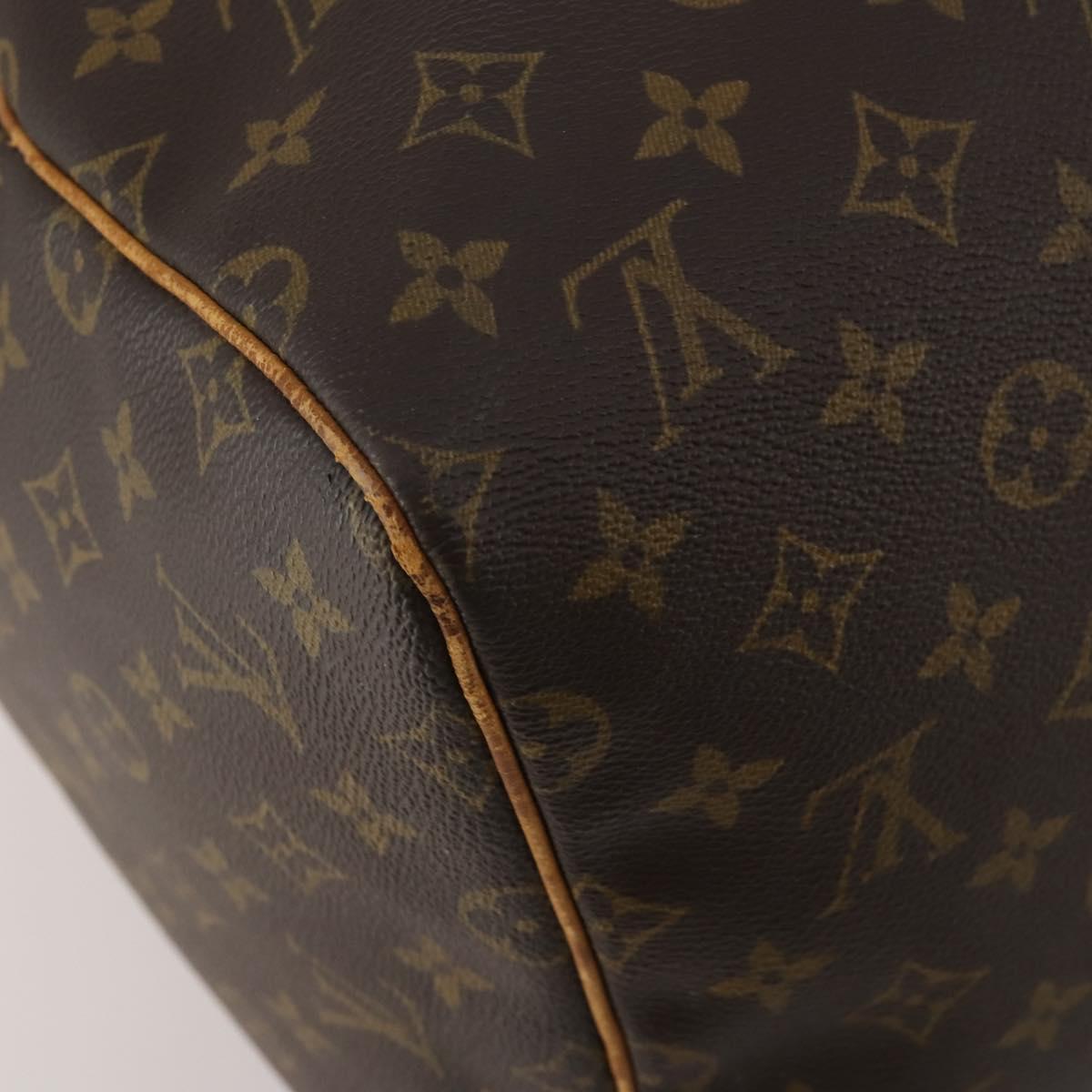 LOUIS VUITTON Monogram Keepall 55 Boston Bag M41424 LV Auth 189523