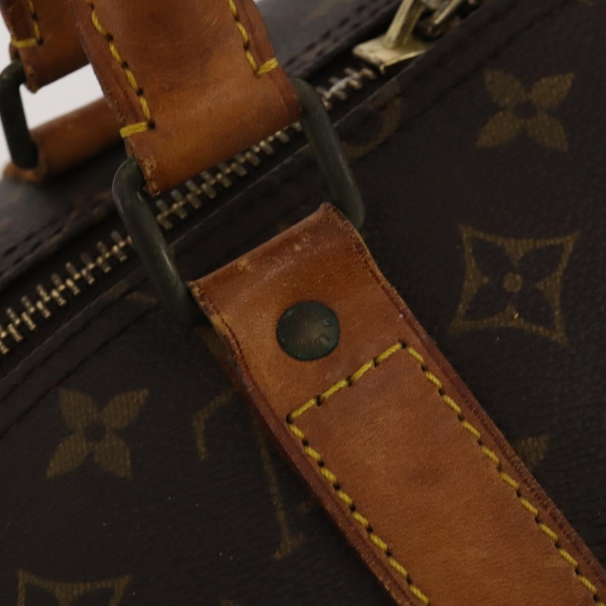 LOUIS VUITTON Monogram Keepall 55 Boston Bag M41424 LV Auth 189523