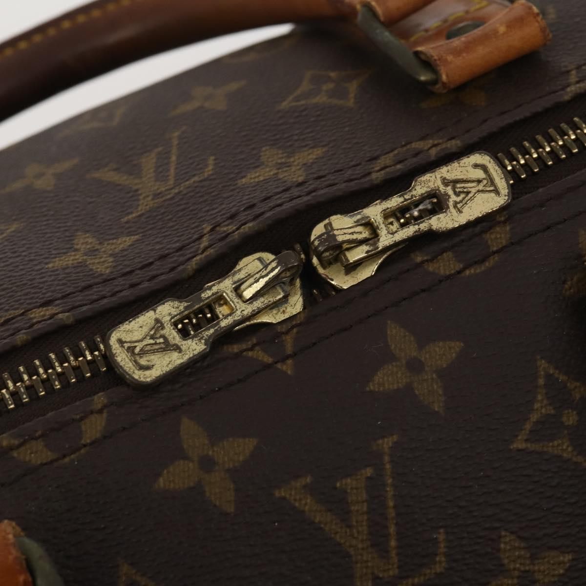 LOUIS VUITTON Monogram Keepall 55 Boston Bag M41424 LV Auth 189523