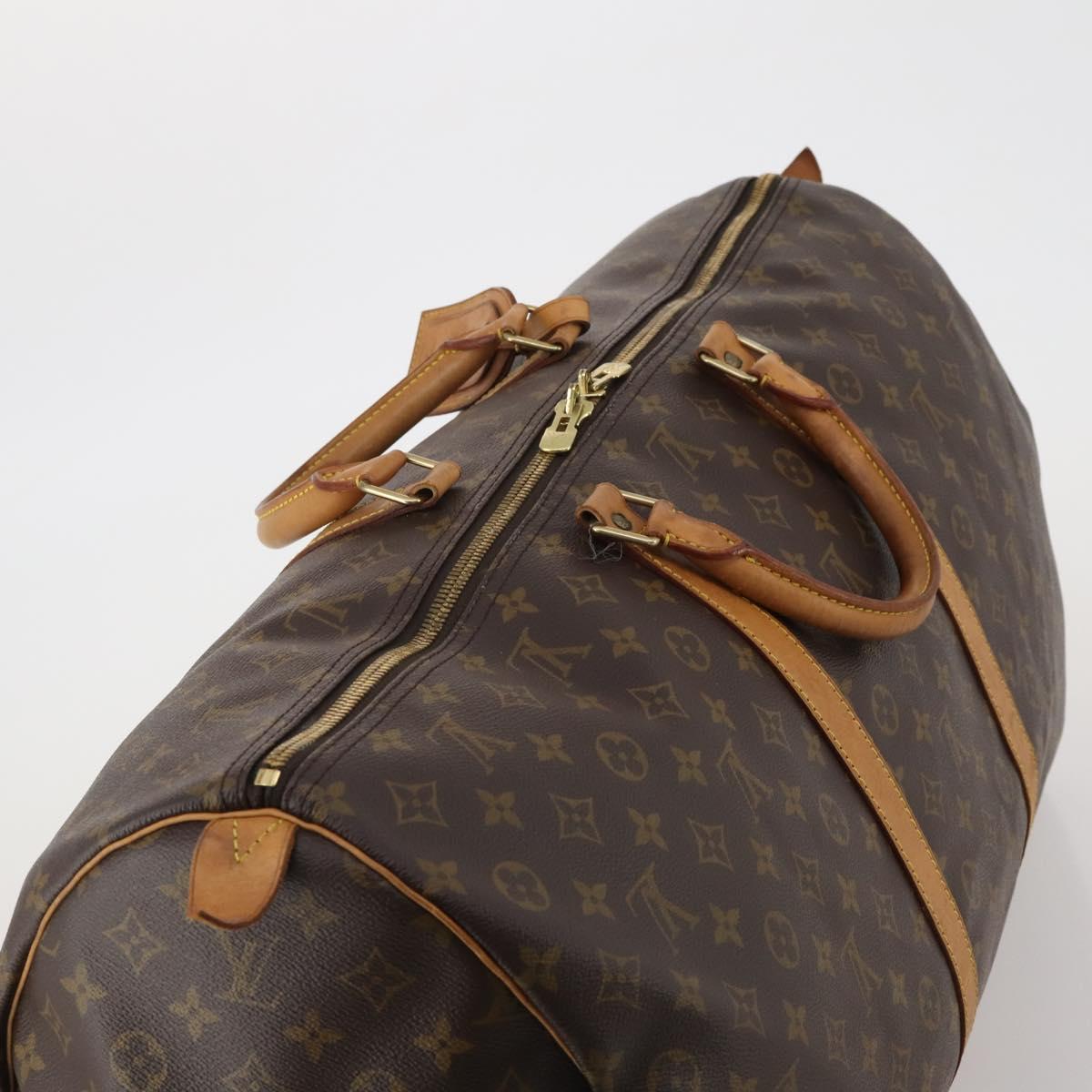 LOUIS VUITTON Monogram Keepall 60 Boston Bag M41422 LV Auth 189524