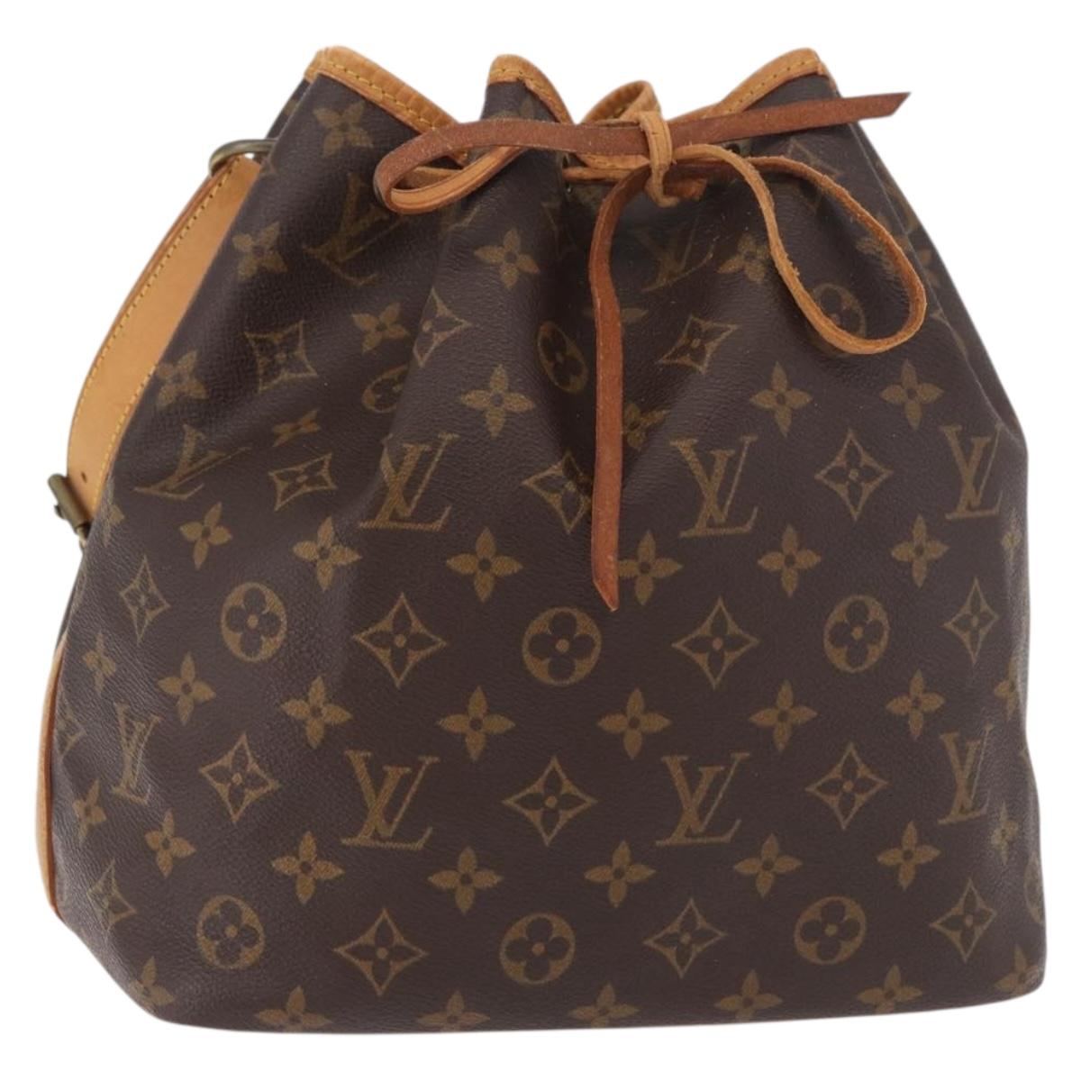 LOUIS VUITTON Monogram Petit Noe Shoulder Bag M42226 LV Auth 189525
