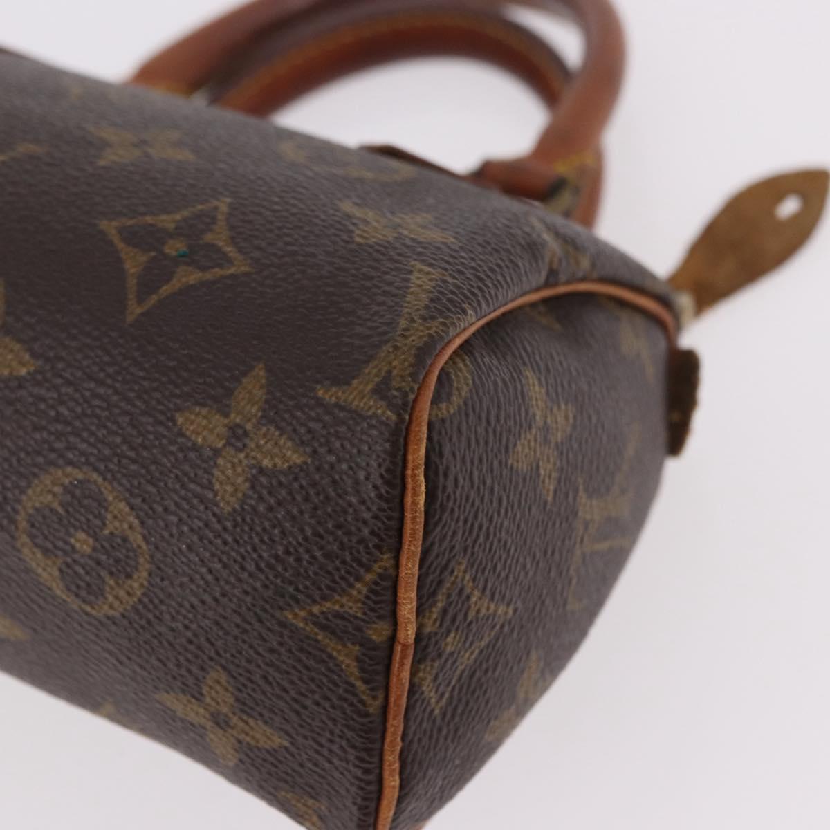 LOUIS VUITTON Monogram Mini Speedy Hand Bag M41534 LV Auth 189530