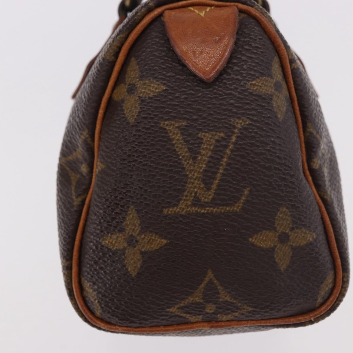 LOUIS VUITTON Monogram Mini Speedy Hand Bag M41534 LV Auth 189530