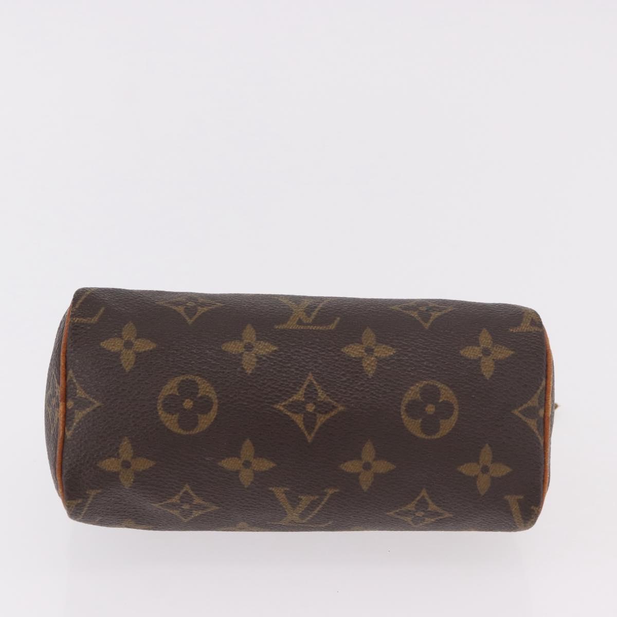 LOUIS VUITTON Monogram Mini Speedy Hand Bag M41534 LV Auth 189530