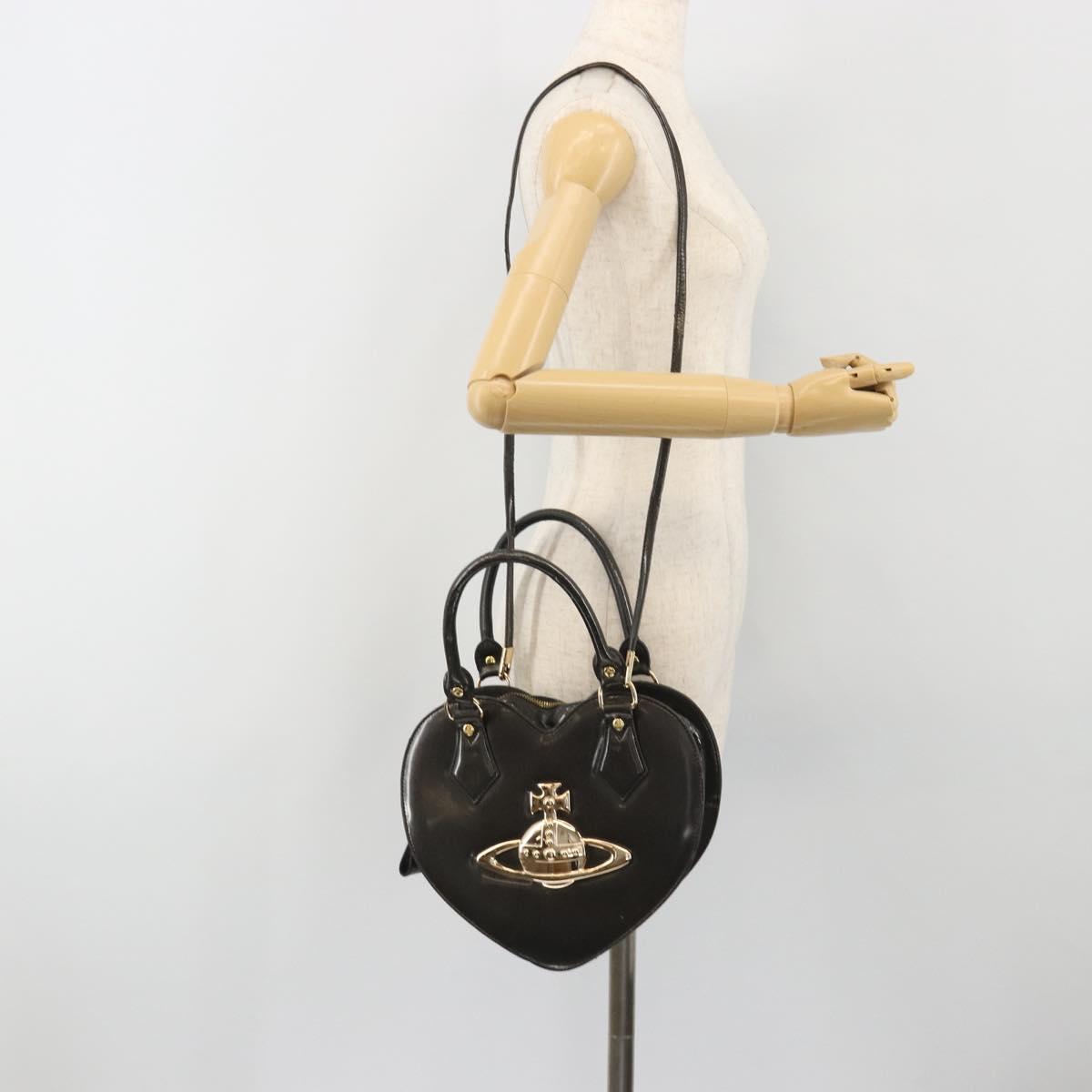 Vivienne Westwood Shoulder Bag Patent leather 2way Gray Gold Auth 189555