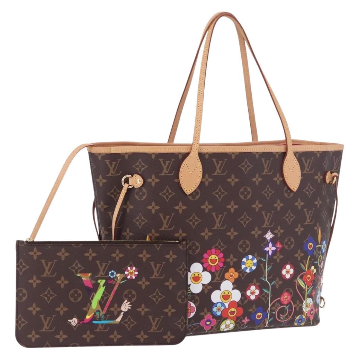 LOUIS VUITTON Monogram Flower Neverfull MM Tote Bag M13271 LV Auth 189567SM