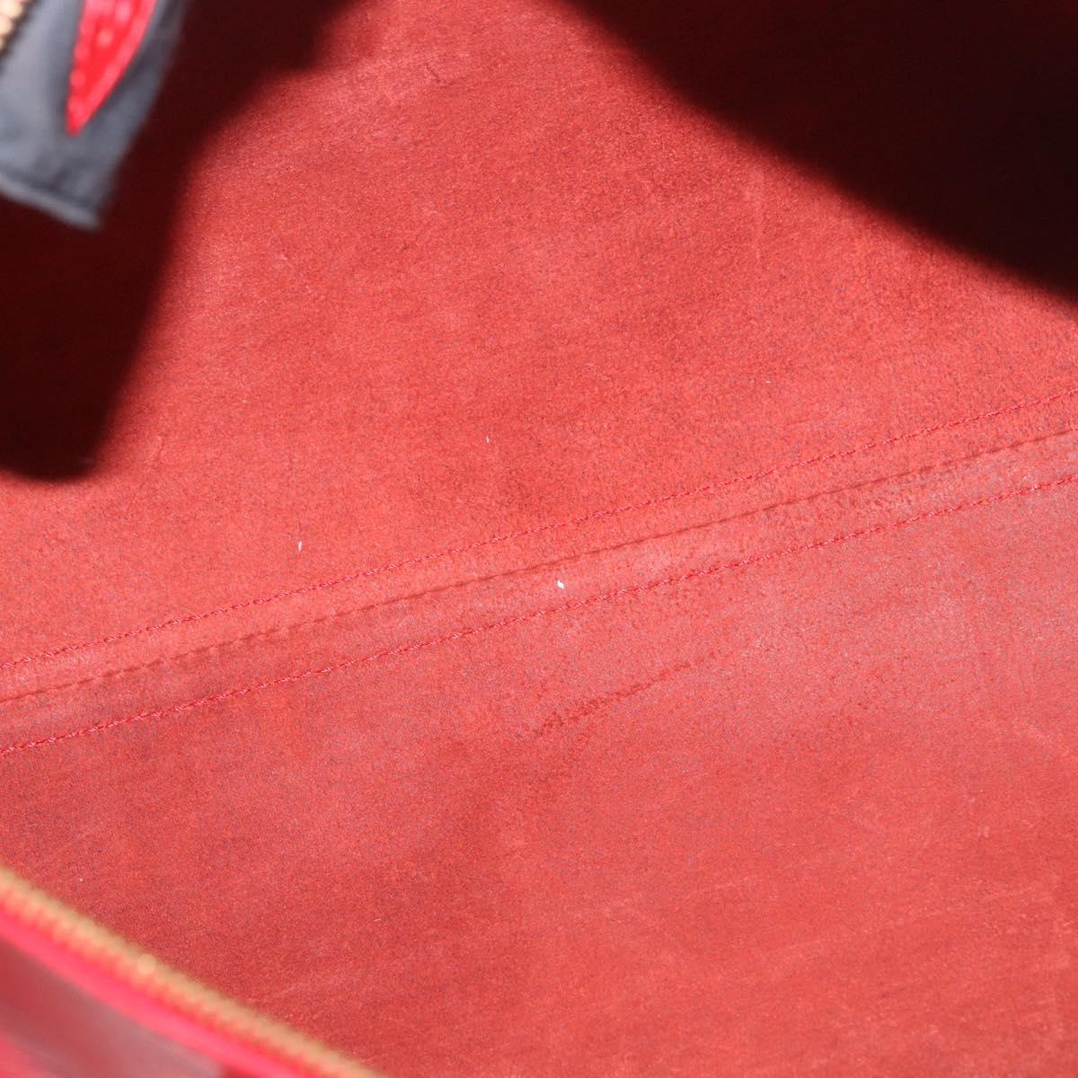 LOUIS VUITTON Epi Speedy 35 Hand Bag Castilian Red M42997 LV Auth 189568SV
