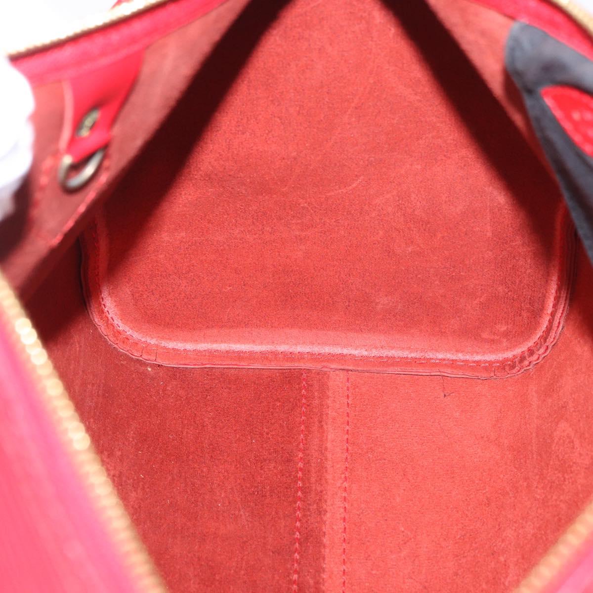 LOUIS VUITTON Epi Speedy 35 Hand Bag Castilian Red M42997 LV Auth 189568SV