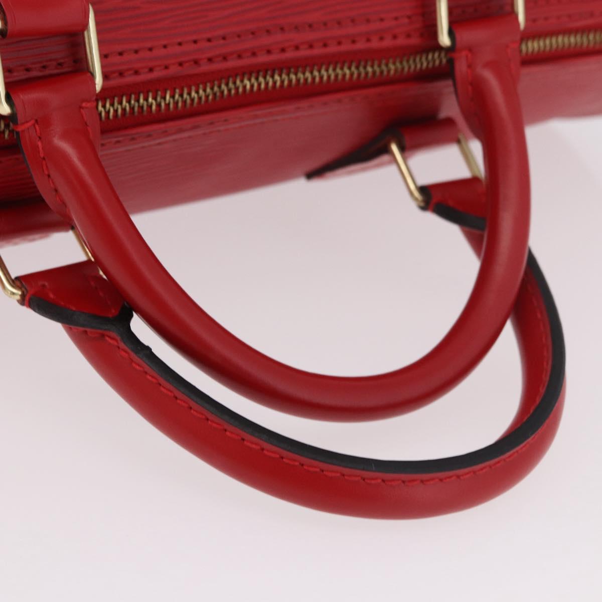 LOUIS VUITTON Epi Speedy 35 Hand Bag Castilian Red M42997 LV Auth 189568SV