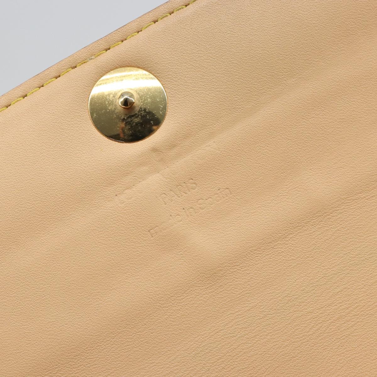 LOUIS VUITTON Multicolor Portefeuille Sarah Wallet White M93532 LV Auth 189570