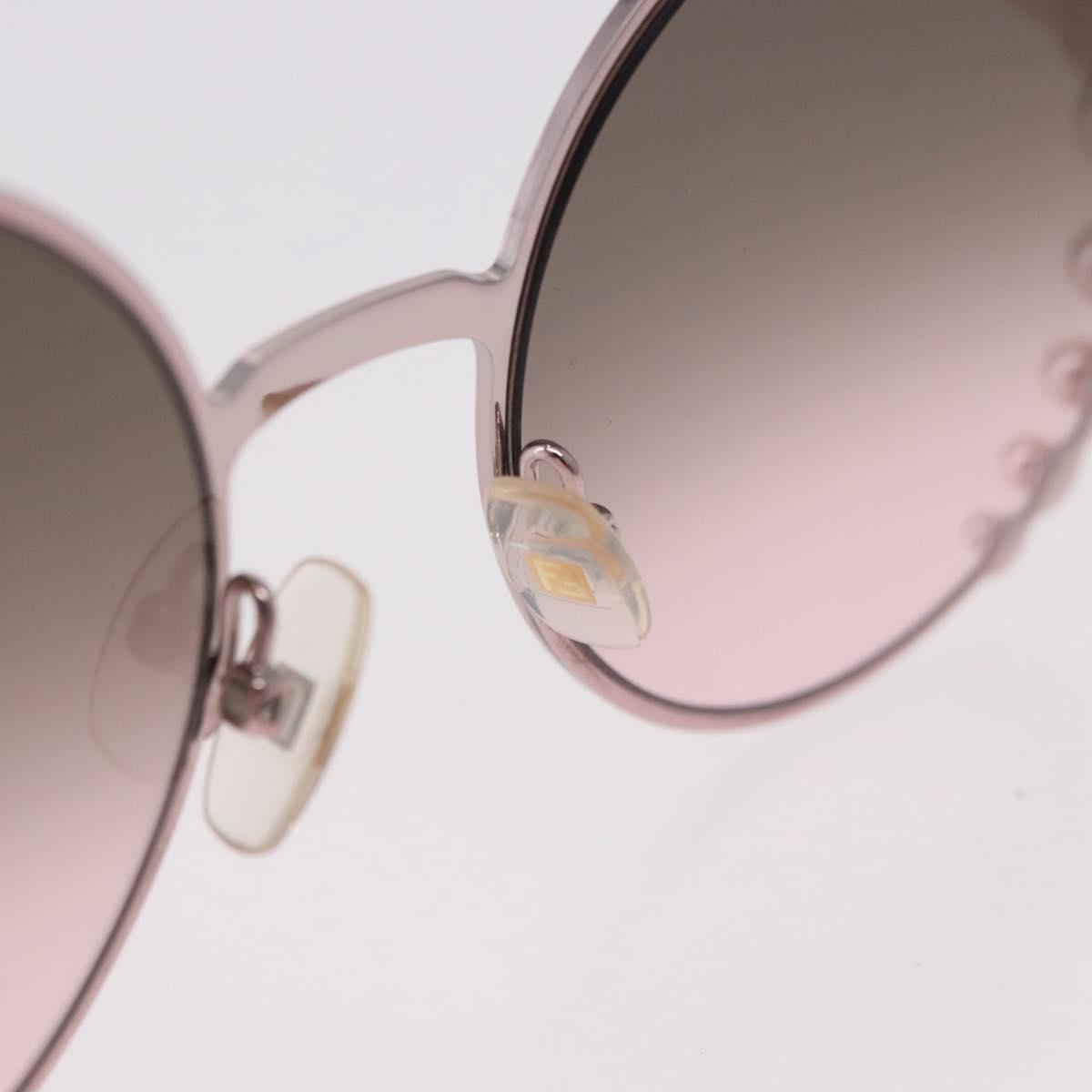 FENDI Sunglasses metal Pink Gold Auth 189574M