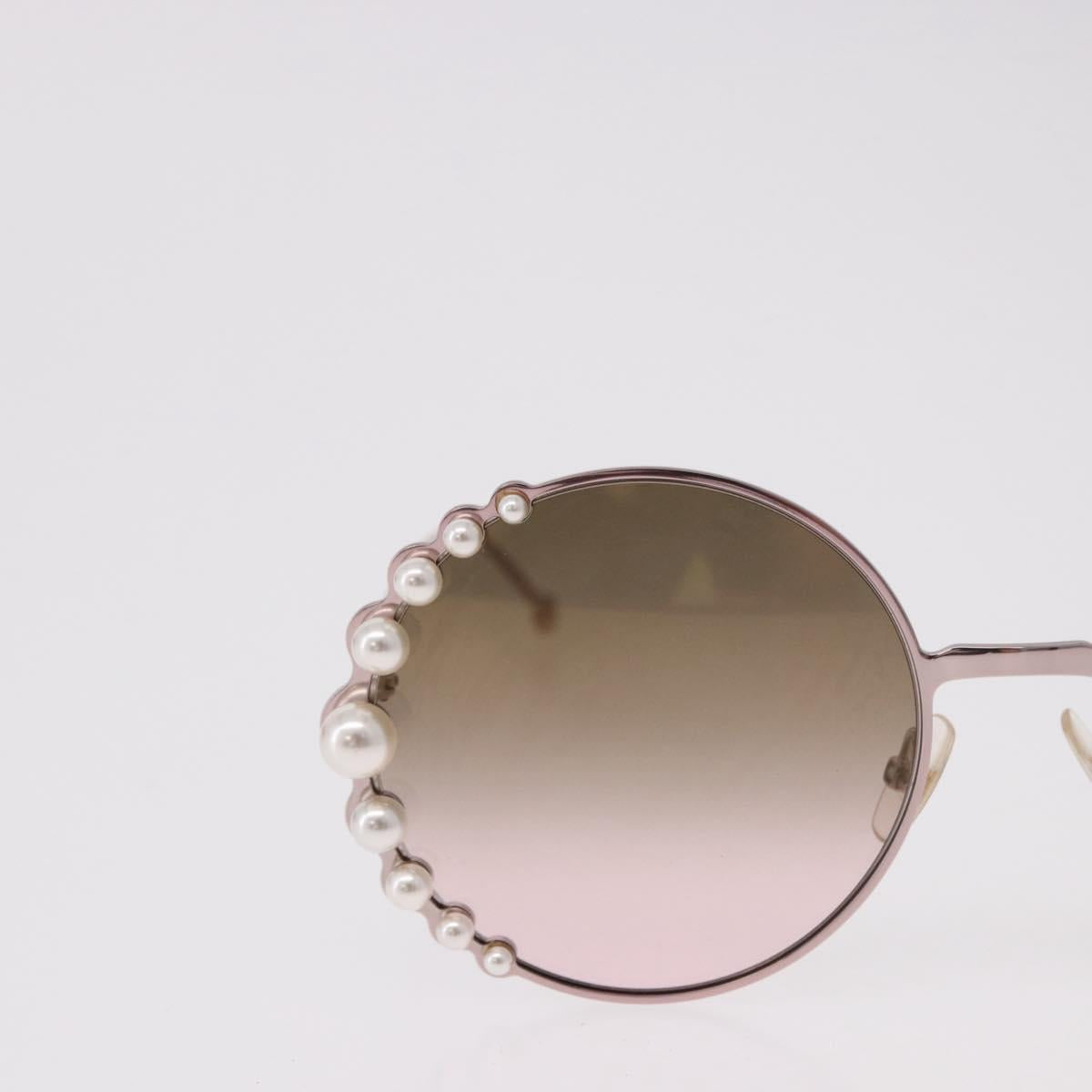 FENDI Sunglasses metal Pink Gold Auth 189574M