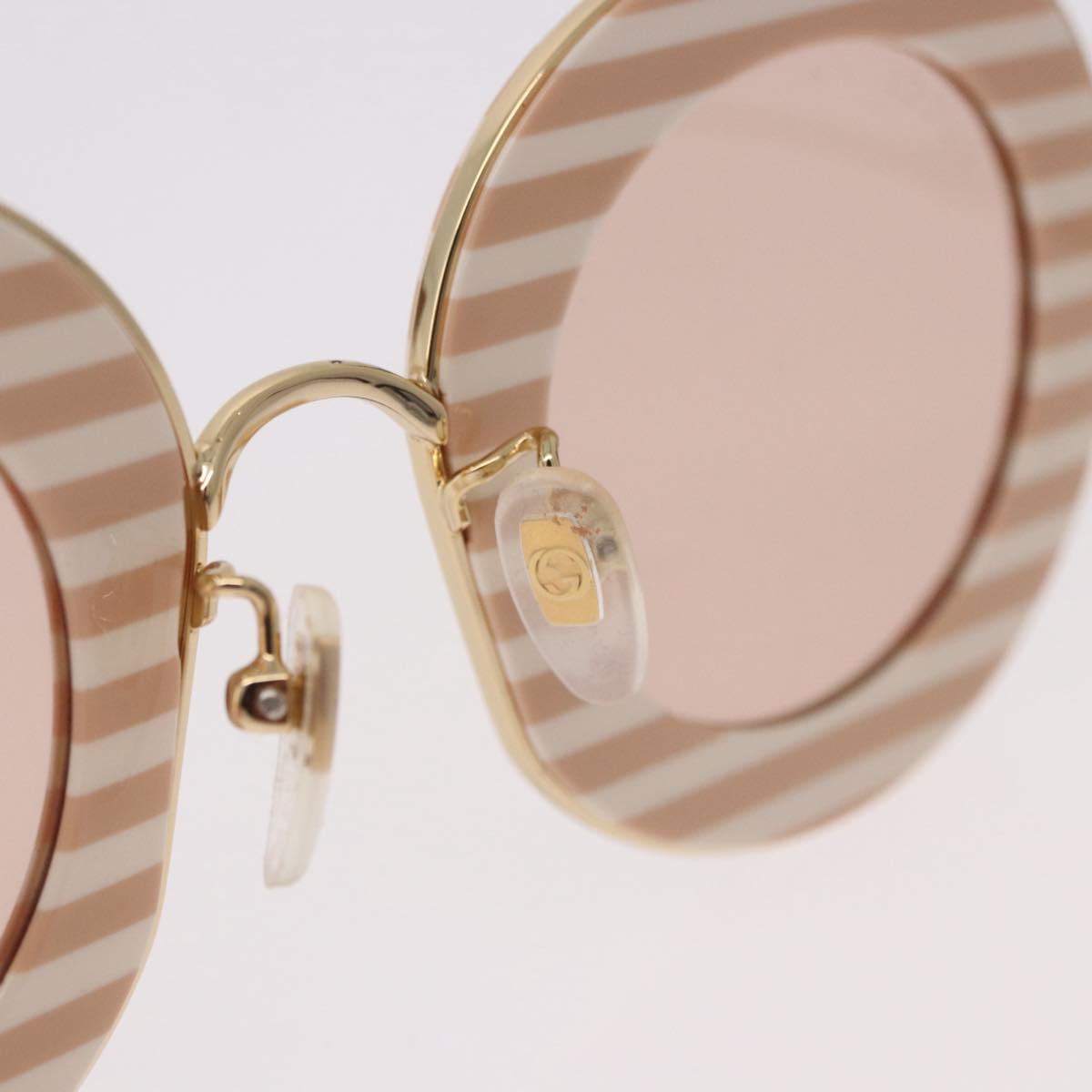 GUCCI Sunglasses metal Brown Auth 189575M