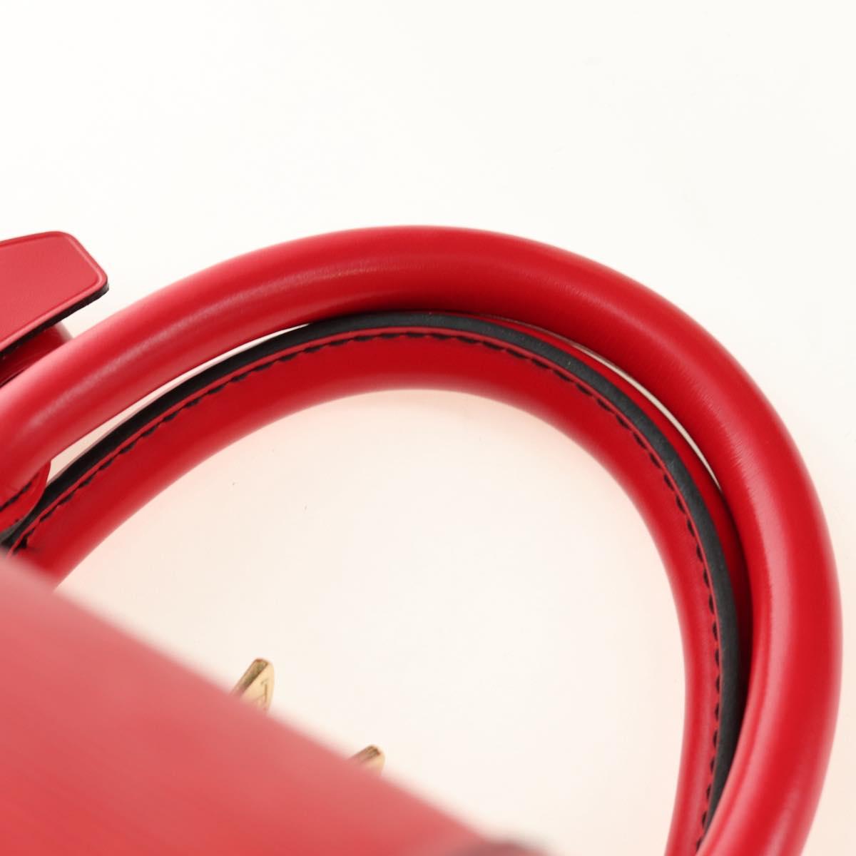LOUIS VUITTON Epi Keepall 55 Boston Bag Red M42957 LV Auth 189584V