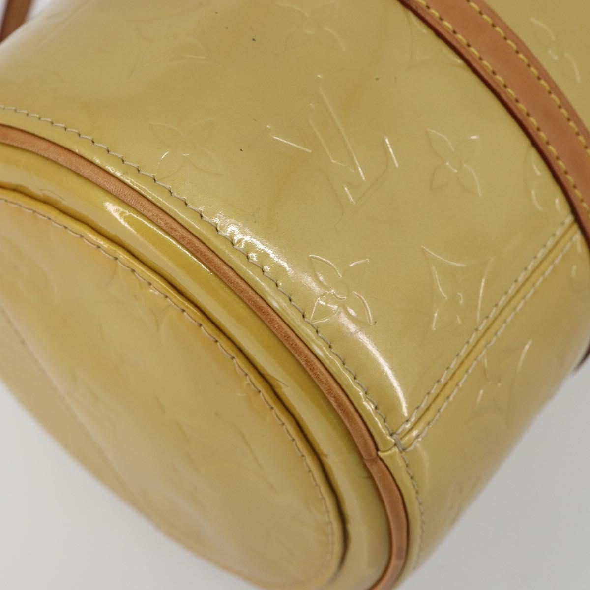 LOUIS VUITTON Monogram Vernis Bedford Hand Bag Beige M91006 LV Auth 189591