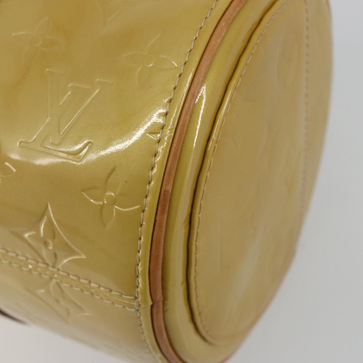 LOUIS VUITTON Monogram Vernis Bedford Hand Bag Beige M91006 LV Auth 189591