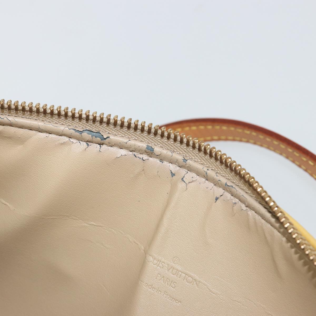 LOUIS VUITTON Monogram Vernis Bedford Hand Bag Beige M91006 LV Auth 189591