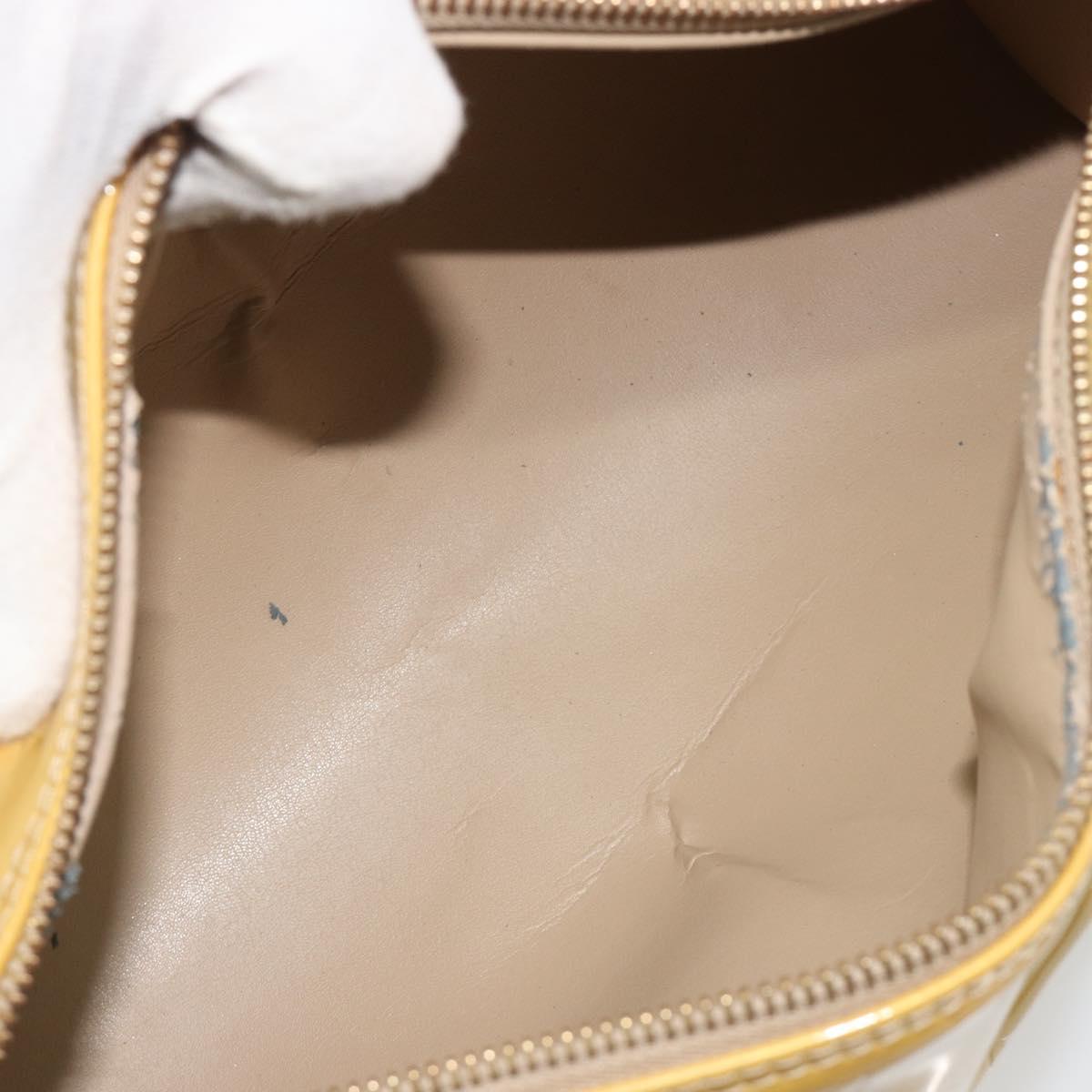 LOUIS VUITTON Monogram Vernis Bedford Hand Bag Beige M91006 LV Auth 189591