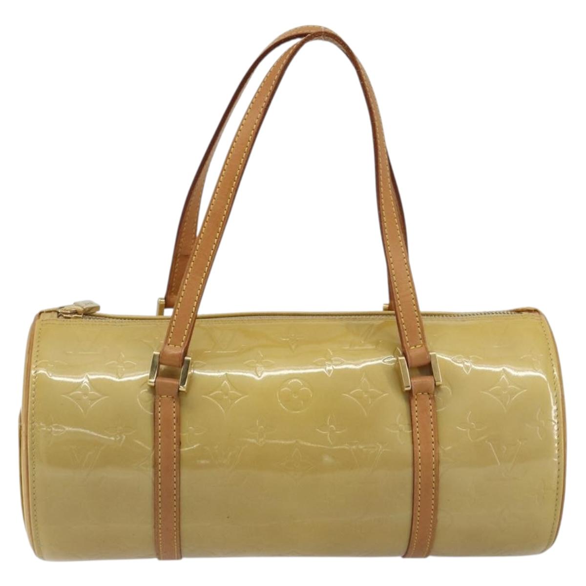 LOUIS VUITTON Monogram Vernis Bedford Hand Bag Beige M91006 LV Auth 189591