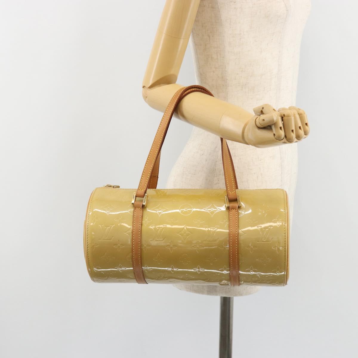 LOUIS VUITTON Monogram Vernis Bedford Hand Bag Beige M91006 LV Auth 189591