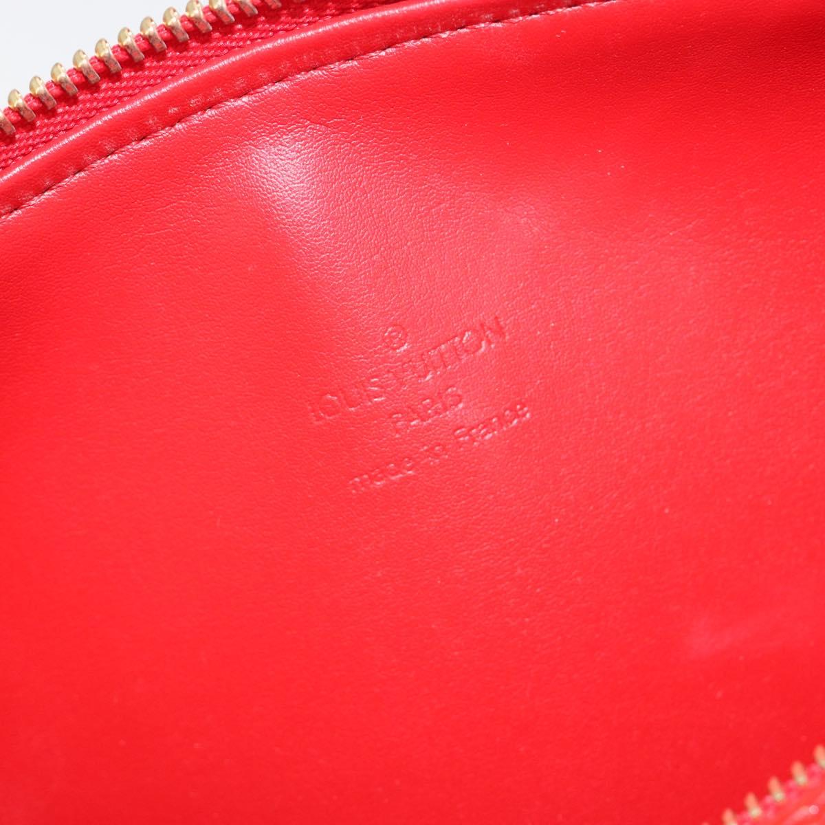 LOUIS VUITTON Monogram Vernis Bedford Hand Bag Rouge M91328 LV Auth 189592A