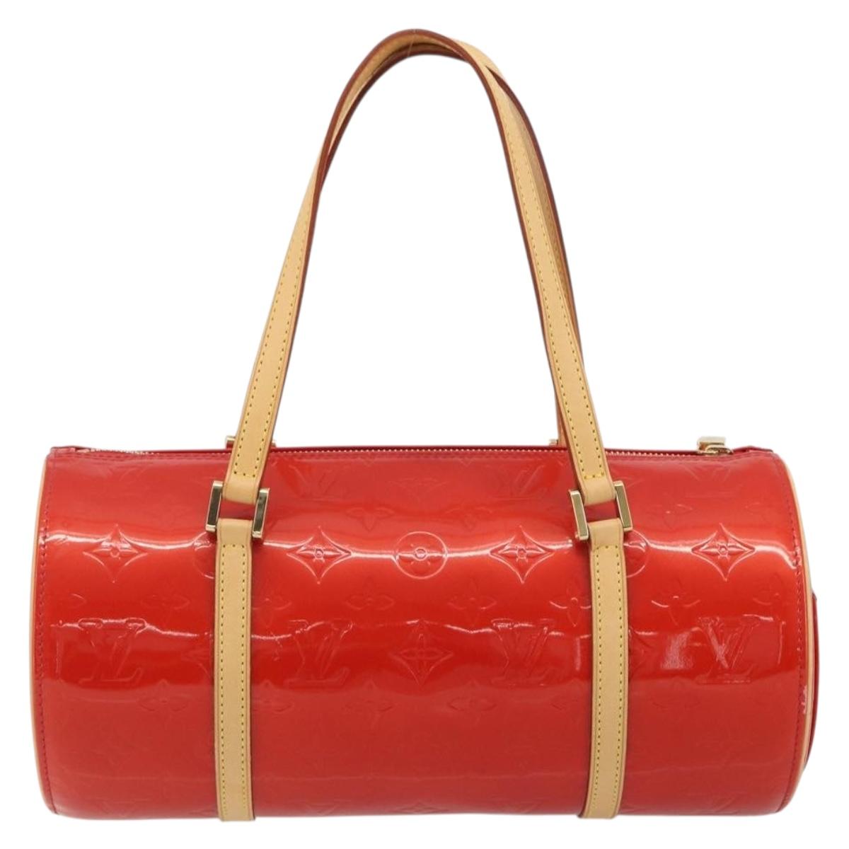 LOUIS VUITTON Monogram Vernis Bedford Hand Bag Rouge M91328 LV Auth 189592A