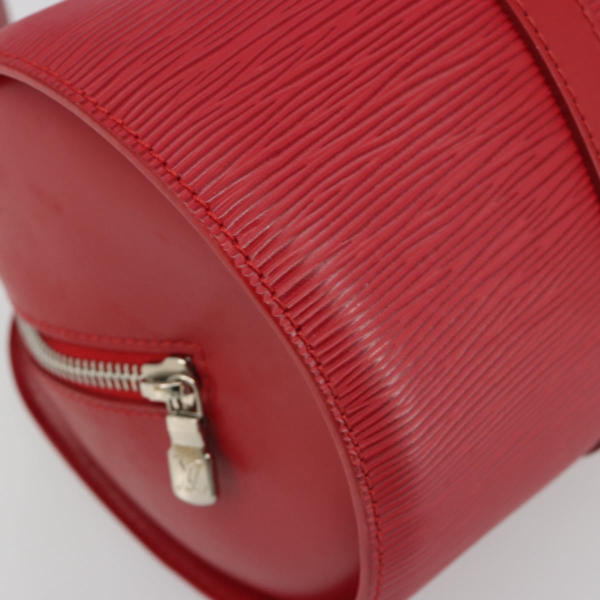 LOUIS VUITTON Epi Soufflot Hand Bag Red M52227 LV Auth 189593V