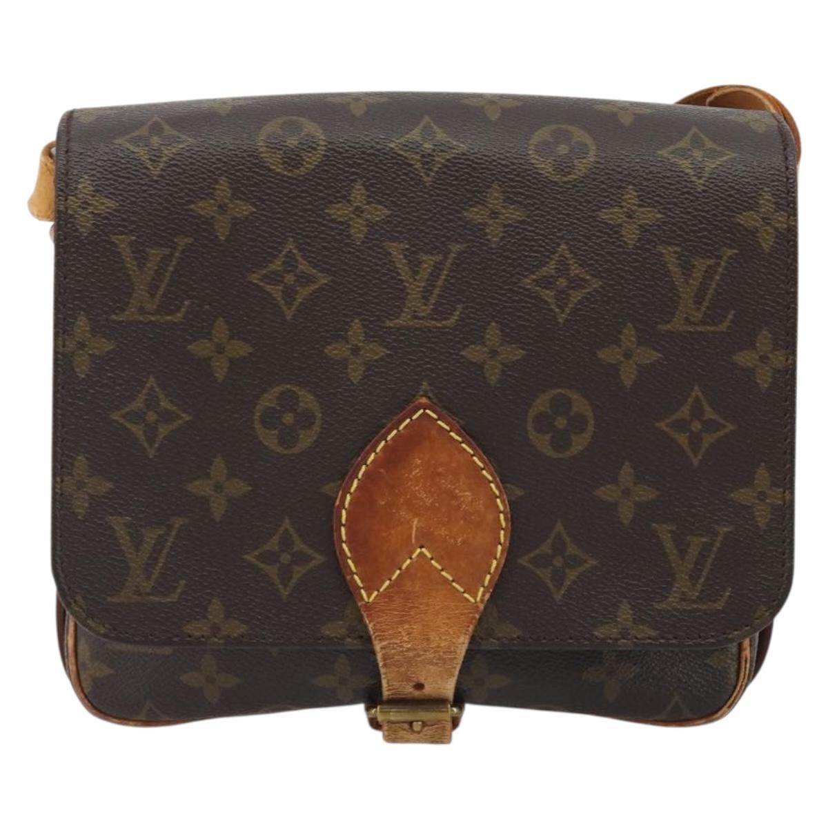 LOUIS VUITTON Monogram Cartouchiere MM Shoulder Bag M51253 LV Auth 189597