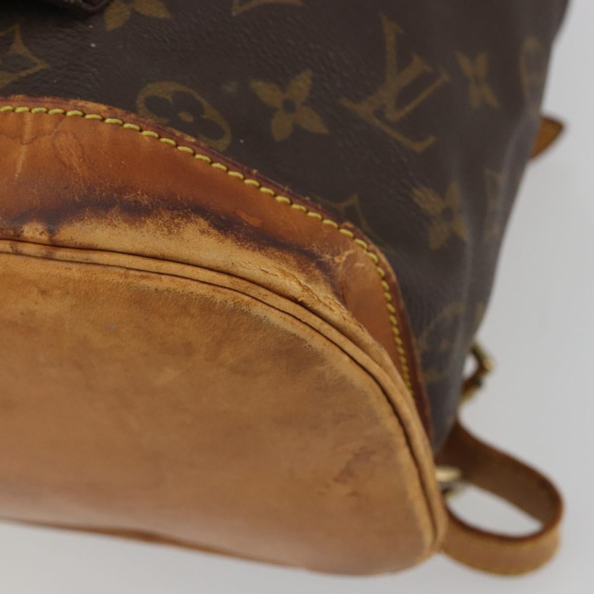 LOUIS VUITTON Monogram Montsouris GM Backpack M51135 LV Auth 189603