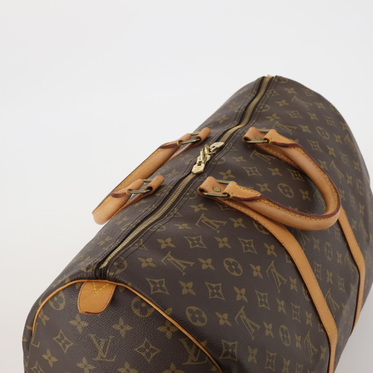LOUIS VUITTON Monogram Keepall 50 Boston Bag M41426 LV Auth 189624A
