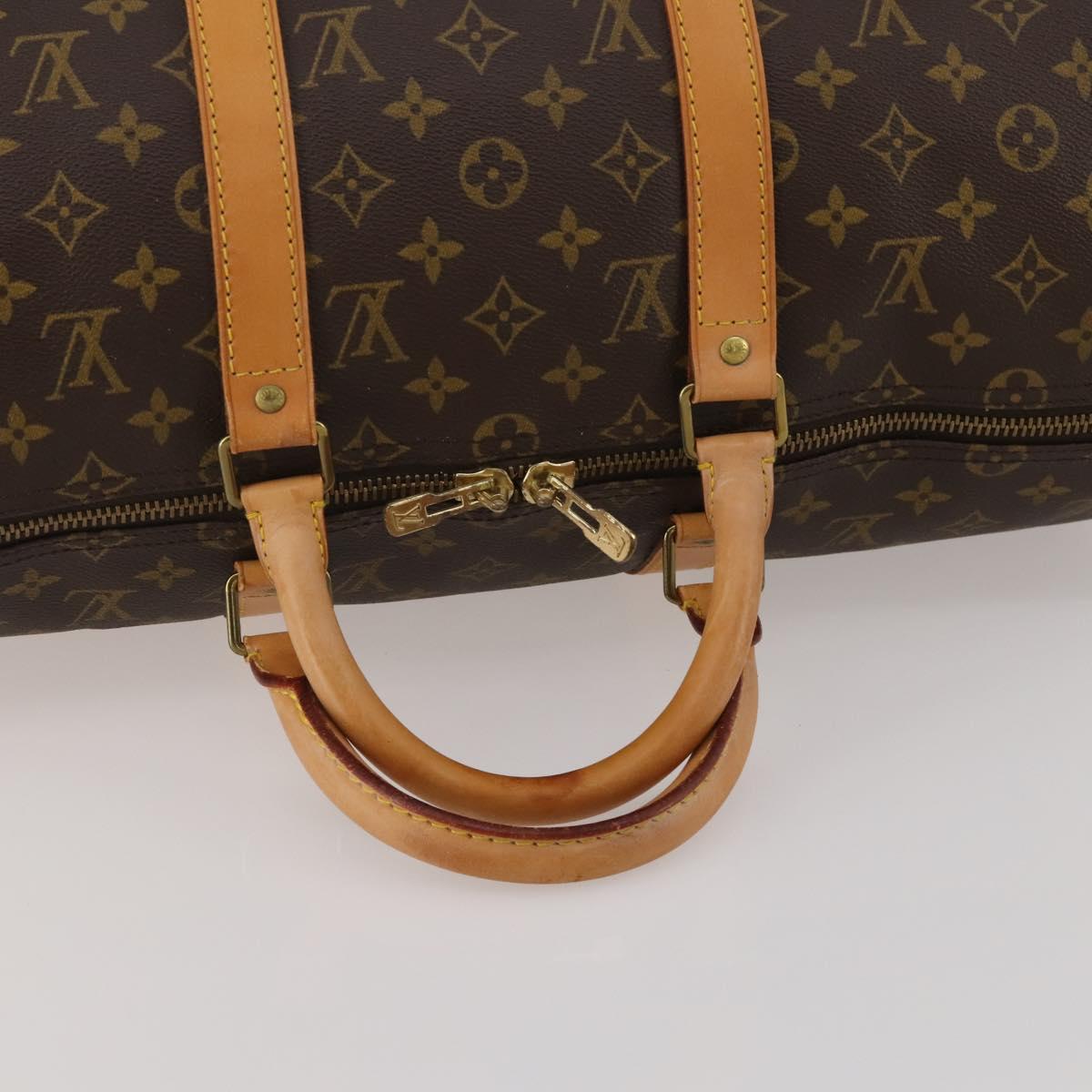 LOUIS VUITTON Monogram Keepall 50 Boston Bag M41426 LV Auth 189624A