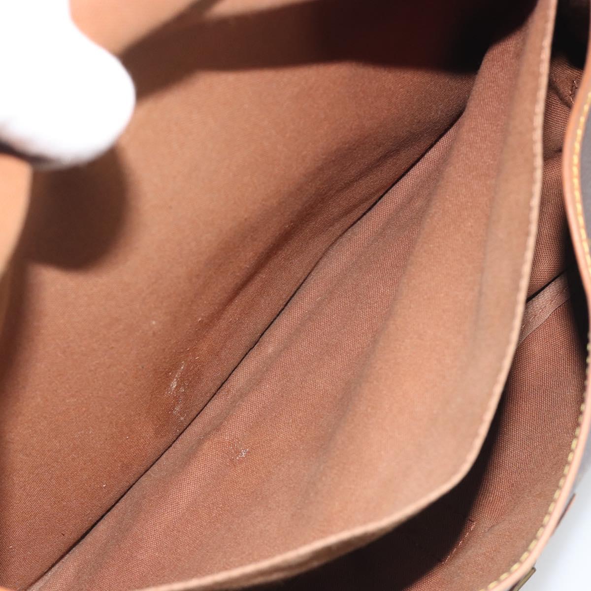 LOUIS VUITTON Monogram Saumur 35 Shoulder Bag M42254 LV Auth 189628