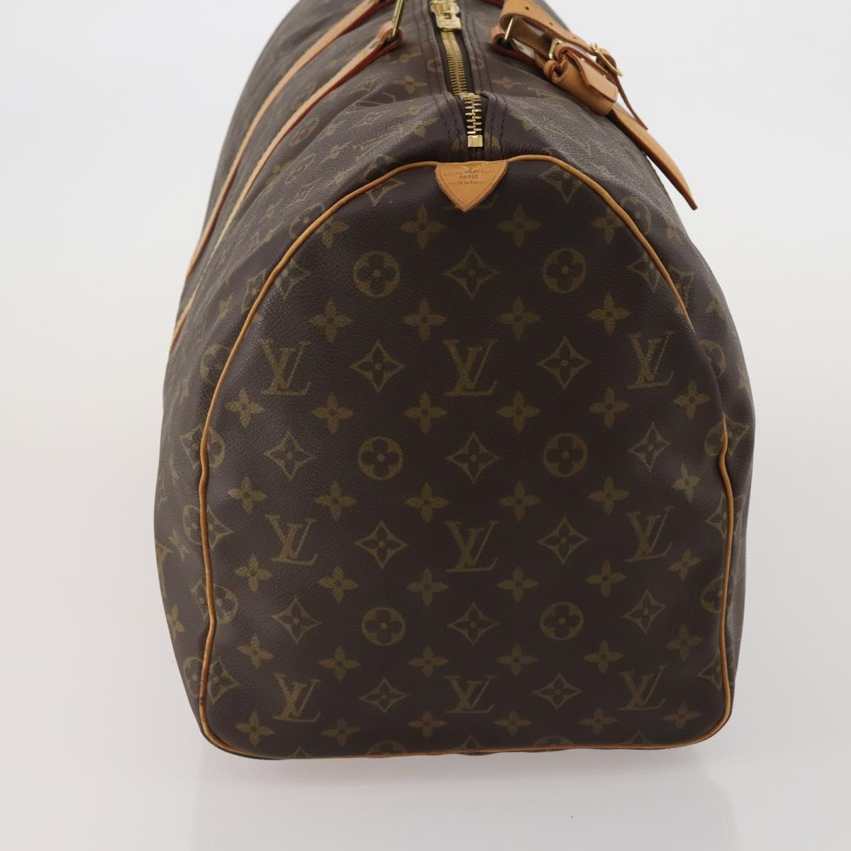 LOUIS VUITTON Monogram Keepall 55 Boston Bag M41424 LV Auth 189633