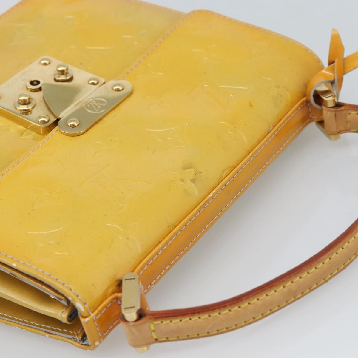 LOUIS VUITTON Monogram Vernis Spring street Hand Bag Gris M91029 LV Auth 189637