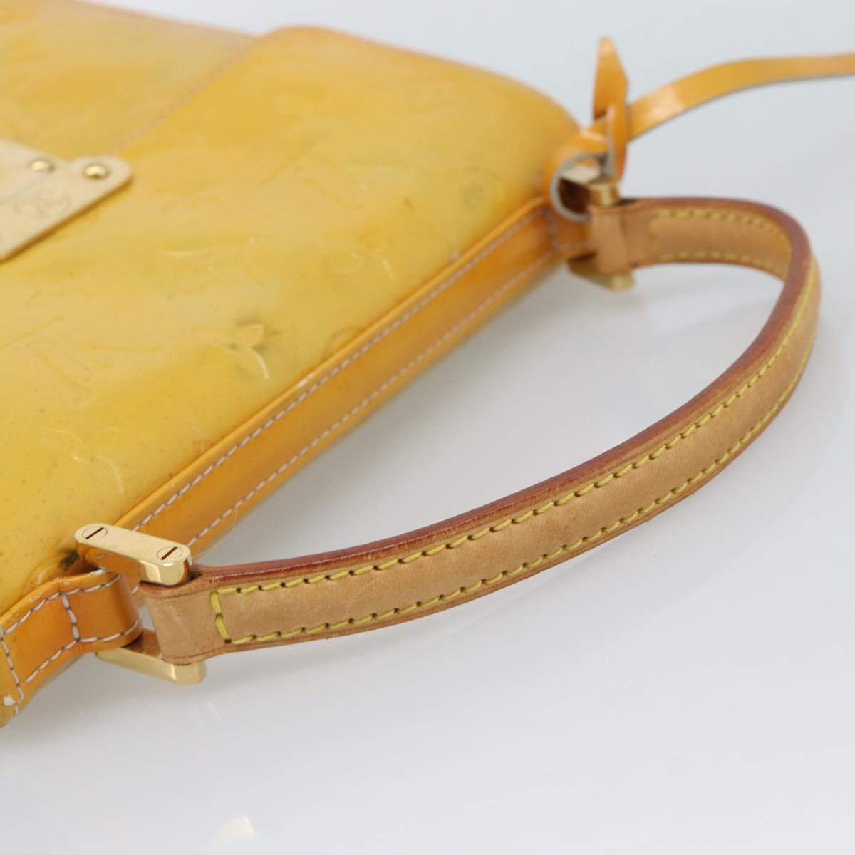 LOUIS VUITTON Monogram Vernis Spring street Hand Bag Gris M91029 LV Auth 189637