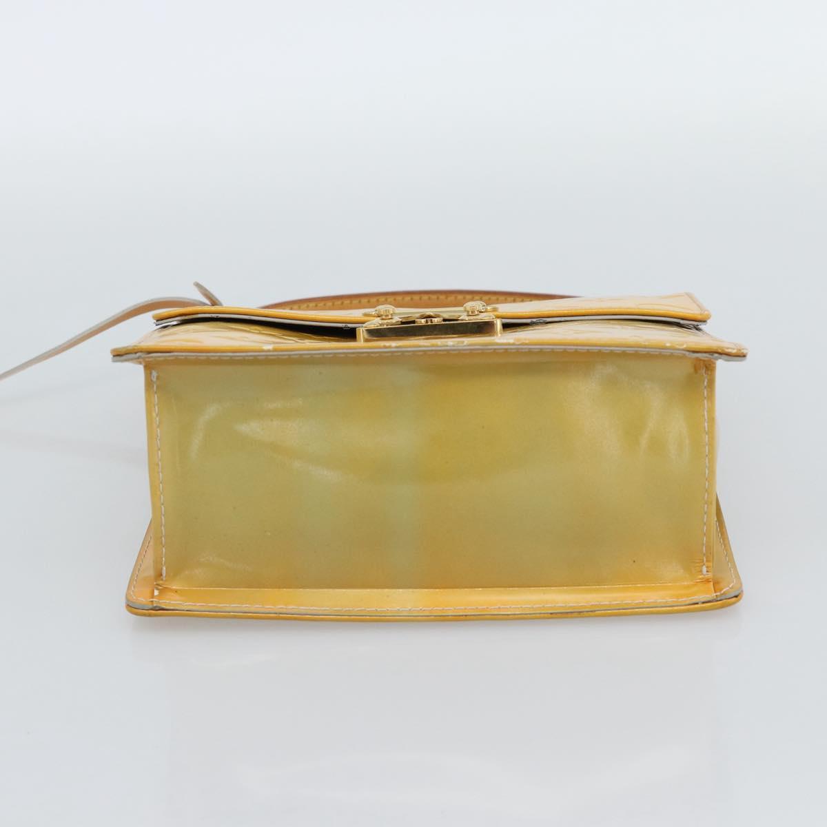 LOUIS VUITTON Monogram Vernis Spring street Hand Bag Gris M91029 LV Auth 189637