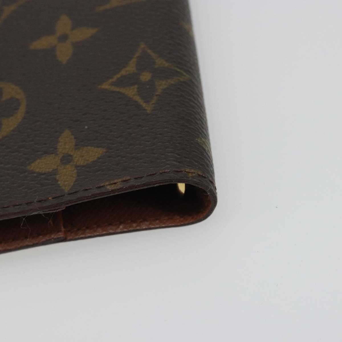LOUIS VUITTON Monogram Agenda PM Day Planner Cover R20005 LV Auth 189642