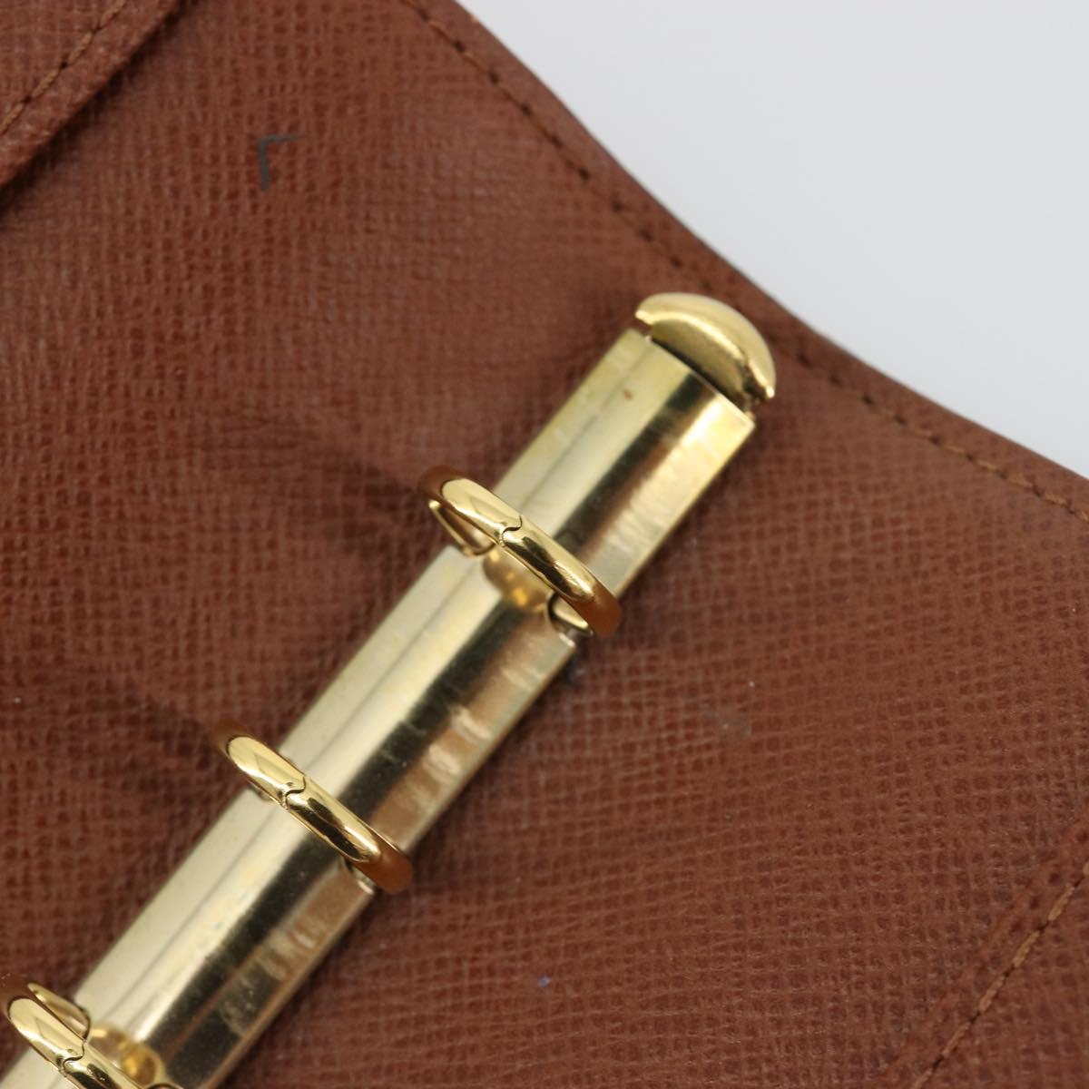 LOUIS VUITTON Monogram Agenda PM Day Planner Cover R20005 LV Auth 189642