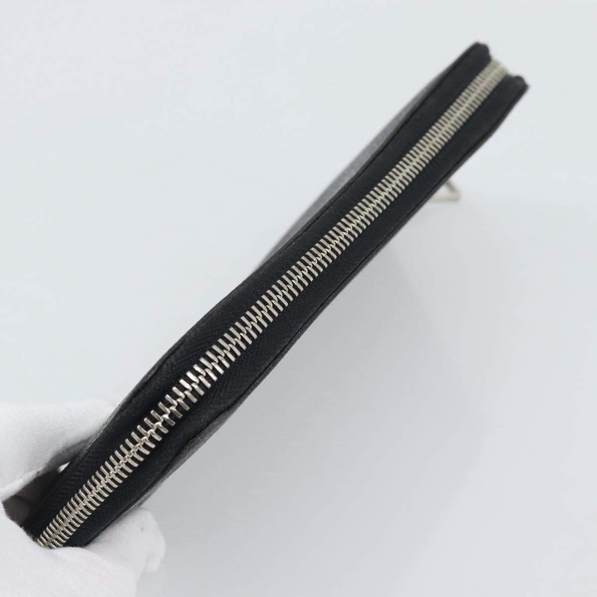LOUIS VUITTON Damier Graphite Zippy Wallet Vertical N63095 LV Auth 189652