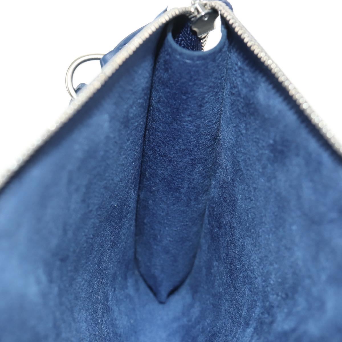 LOUIS VUITTON Epi Pochette Accessoires Pouch Blue M52945 LV Auth 189654V